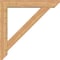 Ekena Millwork Traditional Slat Smooth Bracket w/ Offset Brace, Western Red Cedar, 7 1/2"W x 46"D x 46"H BKT0806X46X46TRA06SWR - alternate 2
